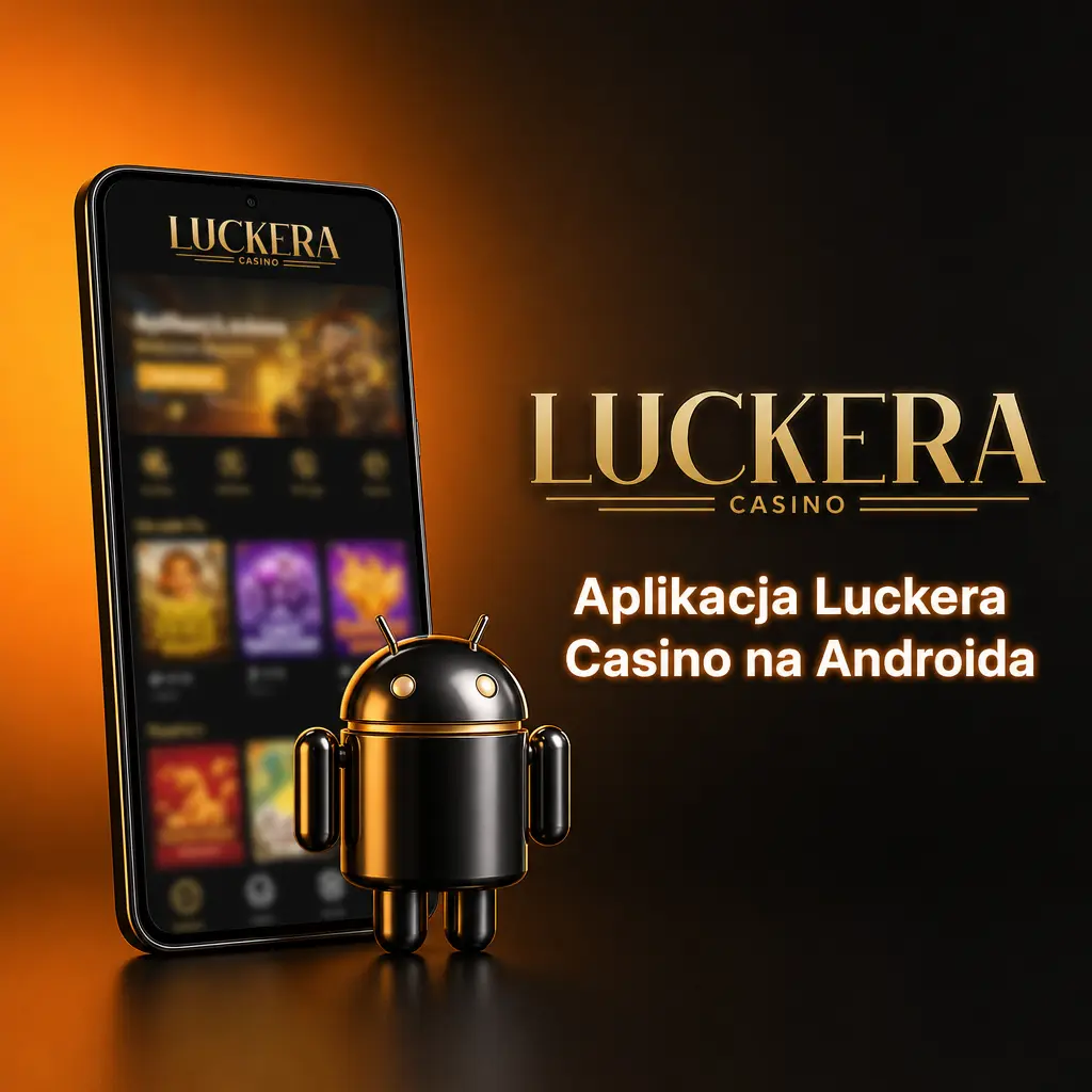 Aplikacja Luckera Casino na telefonie z Androidem