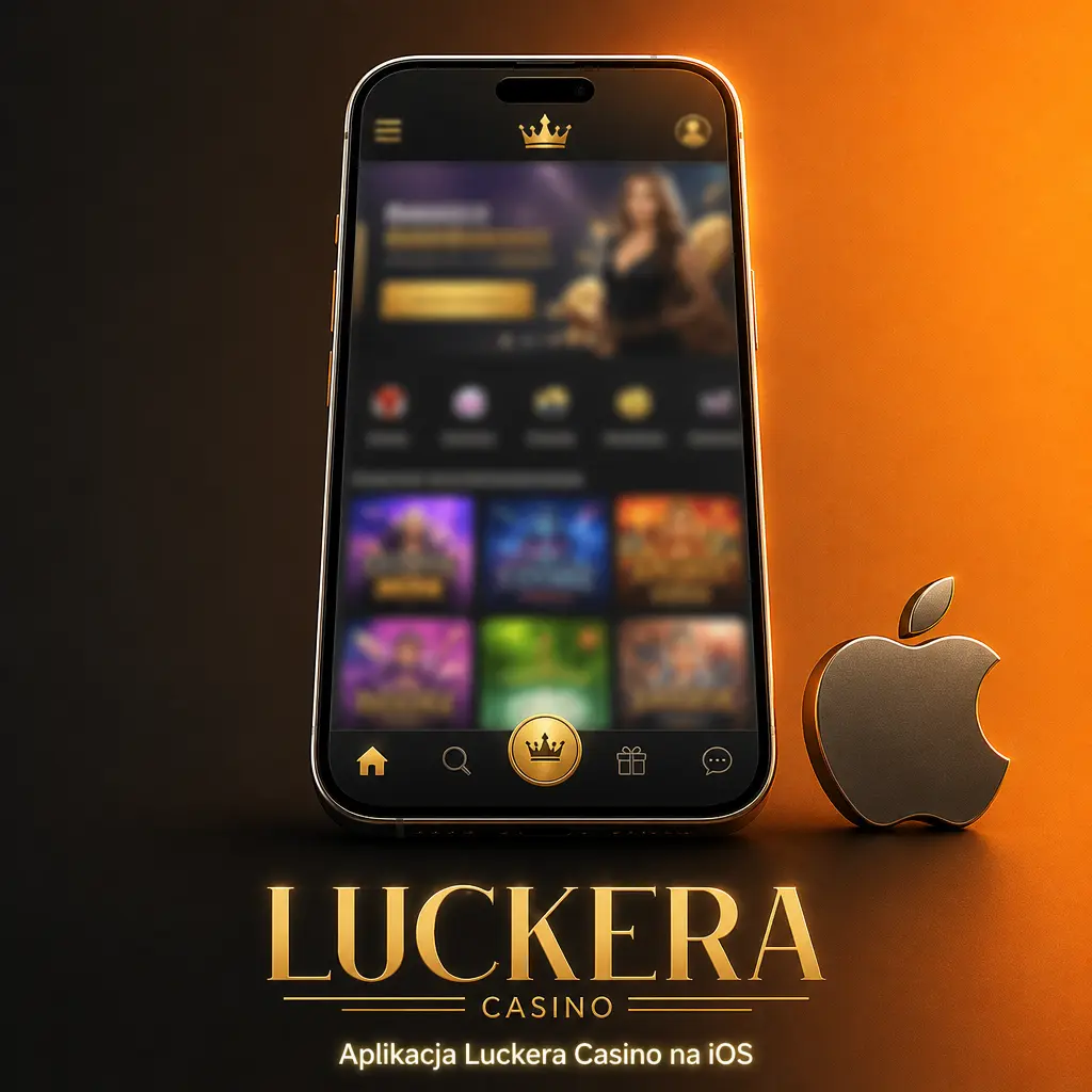 Aplikacja Luckera Casino na iOS na ekranie iPhone