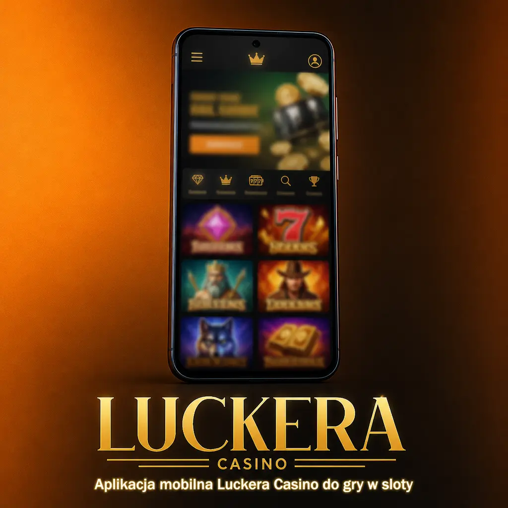 Aplikacja mobilna Luckera Casino do gry w sloty na smartfonie