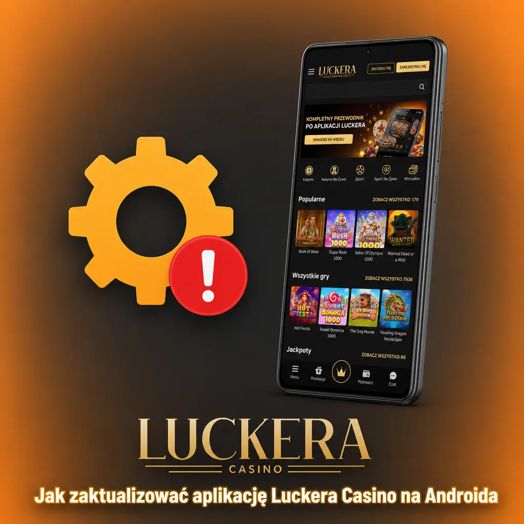 Aktualizacja aplikacji Luckera Casino na Androidzie