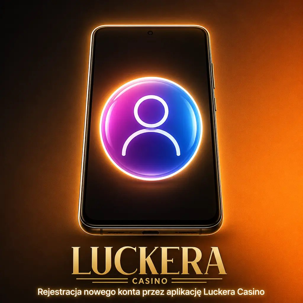 Rejestracja konta w aplikacji Luckera Casino